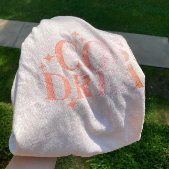 Cosmic Dreamer ✨ Stars Sparkles Sleep T Shirt Light Pink Cozy Pajamas Soft Shirt - Picture 4 of 12